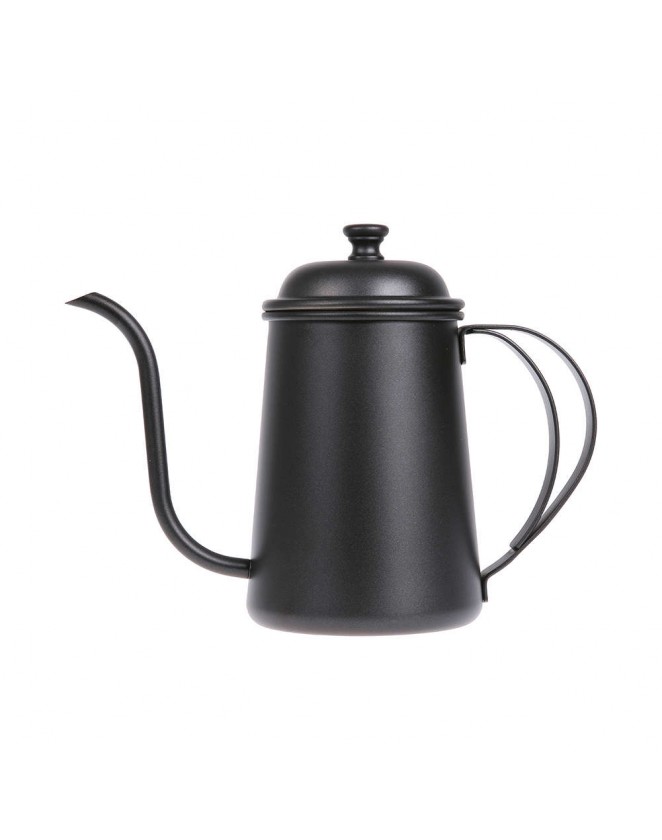 Black 650ml Coffee Tea Pot Hand Coffee Pot Small Mouth Pot