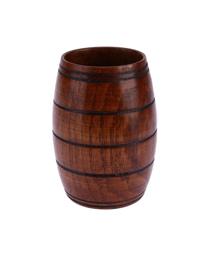 Big Belly Beer Cup Carved Classic Three-line Classical Wooden Cup