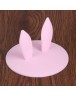 Rabbit Ear Dustproof Reuseable Silicone Magic Cover Cup Lid(Pink)