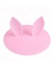 Rabbit Ear Dustproof Reuseable Silicone Magic Cover Cup Lid(Pink)