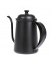 Black 650ml Coffee Tea Pot Hand Coffee Pot Small Mouth Pot