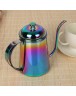 7Color 650ml Coffee Tea Pot Hand Coffee Pot Small Mouth Pot