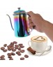 7Color 650ml Coffee Tea Pot Hand Coffee Pot Small Mouth Pot