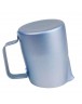 Oblique Mouth Frothing Jug Blue Coffee Pitcher Craft