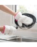 2pcs Bamboo Fiber Washing Gloves Warp Oil Decontamination Gloves