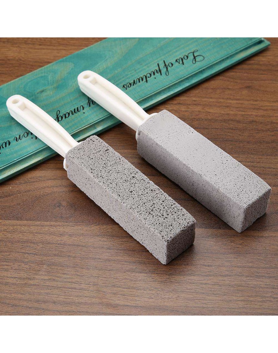 2pcs/set Toilet Bowl Cleaner Brush Pumice Stone Bathtub Tile Cleaning Tool