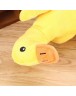 Cartoon Pet Dog Chew Squeak Toys Plush Yellow Duck Bite Resistant Toy