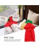 Strawberry Pets Dogs Coat Cotton Puppy Cats Christmas Party Costume Clothes