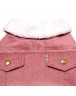 Dog Cat Costume Corduroy Fleece Thicken Jacket Pet Winter Warm Coat