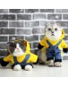 Novelty Cartoon Dogs Cats Hoodies Outfit Pet Standing Costume Clothes