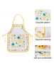 Cartoon Printed Children Anti-Fouling Apron Kids Bibs Kitchen Pinafore